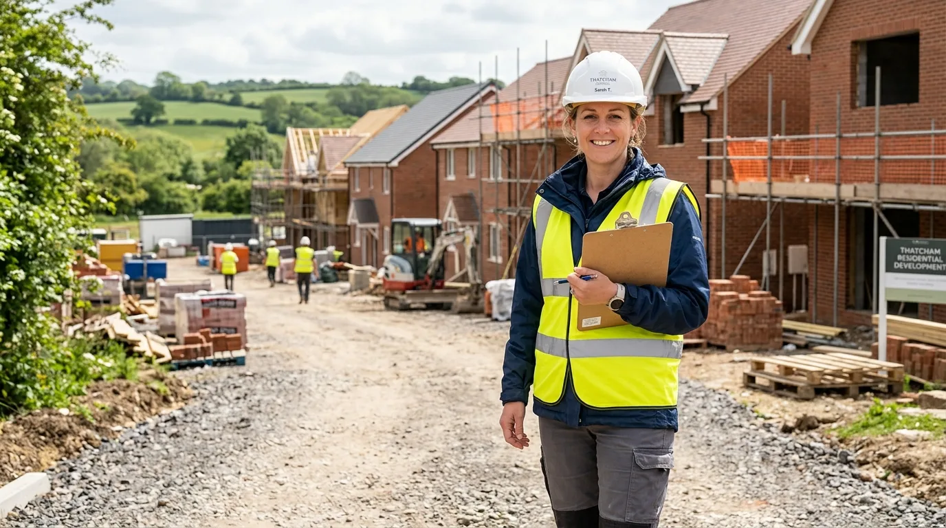 B & A Construction team and vehicle