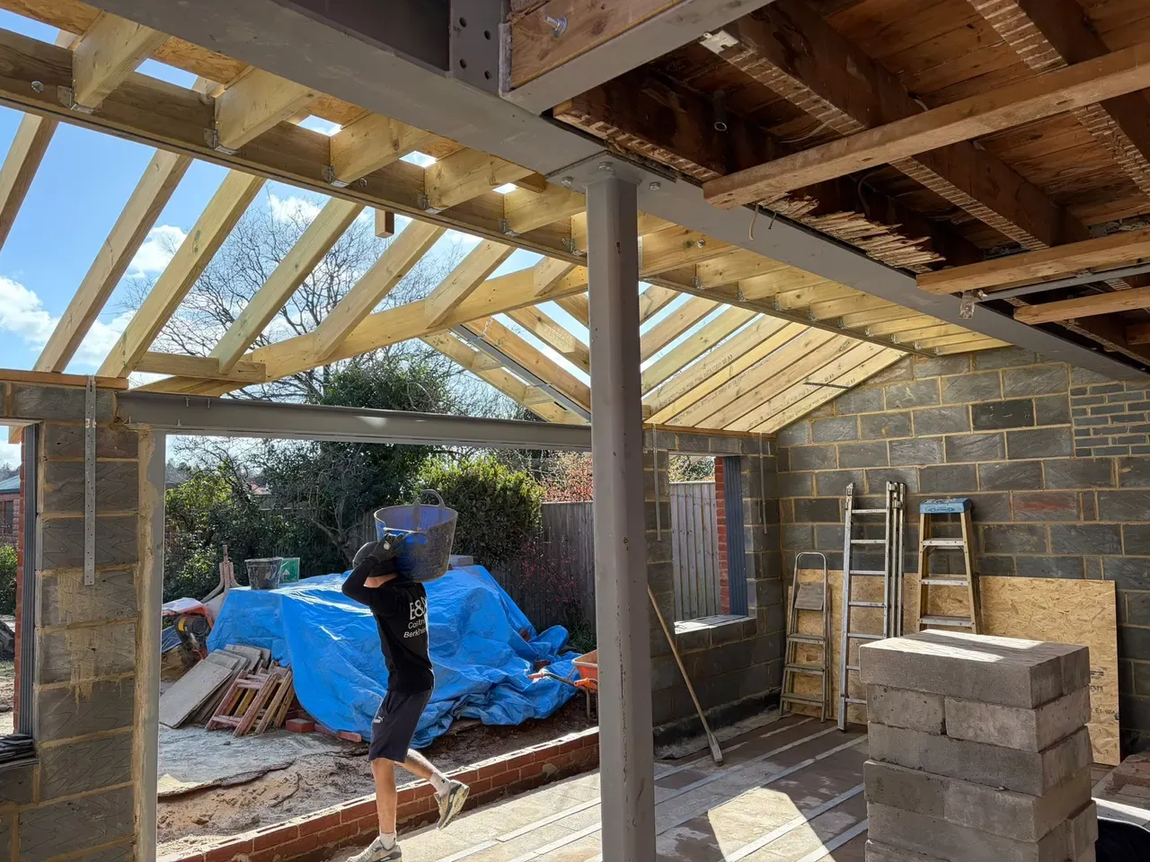 Rear Extension — Steel & Masonry by B & A Construction
